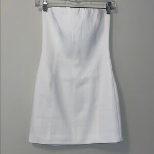 Meshki white strapless dress XS